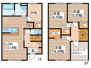 リーブルファイン杉戸内田の物件間取画像